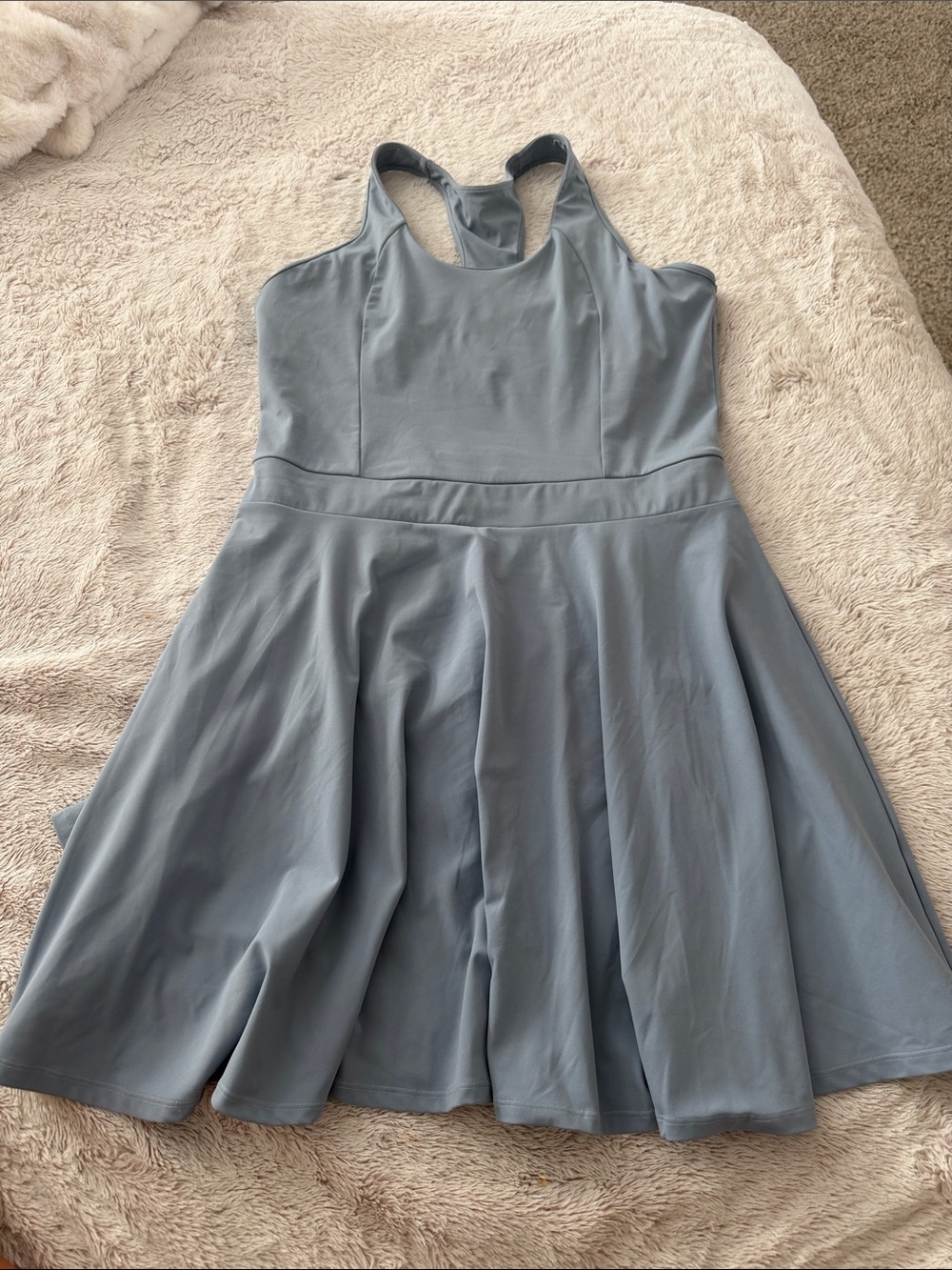 Women’s Light Blue Fit-and-Flare Dress